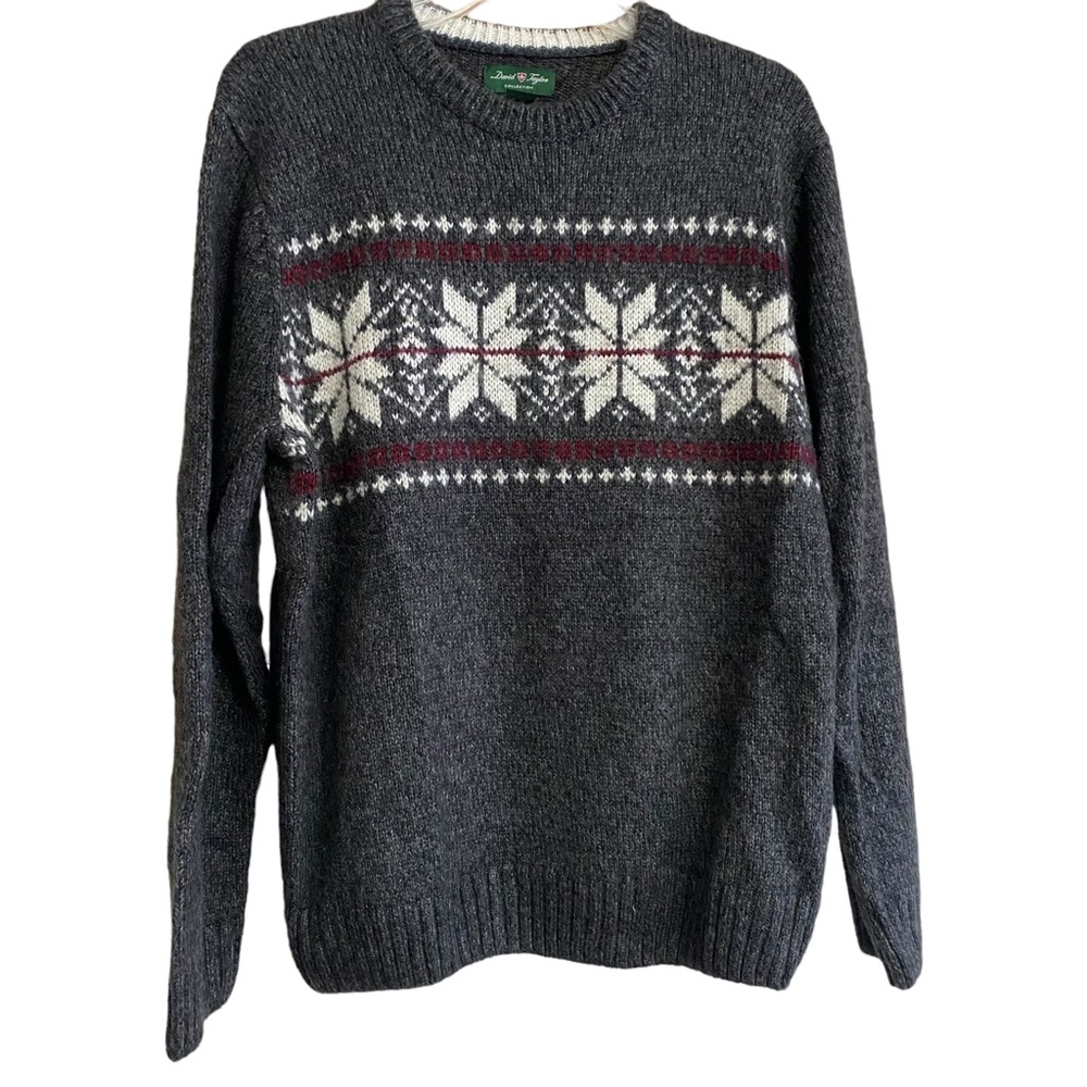 MENS Sweater Pullover David Taylor Sz Lg, Nordic Design